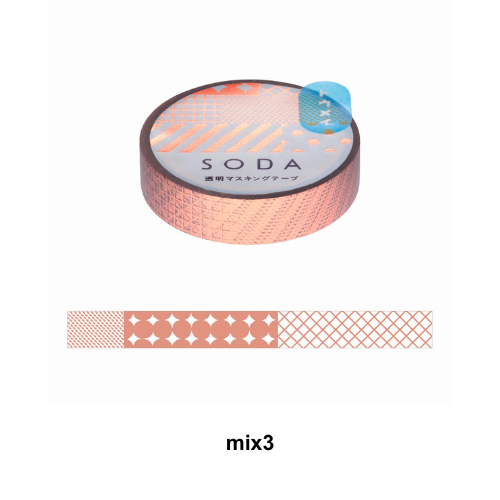 SODA Transparent Masking Tape mix3