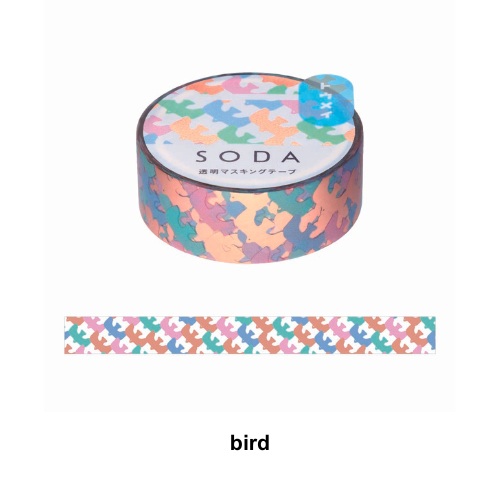 SODA Transparent Masking Tape bird