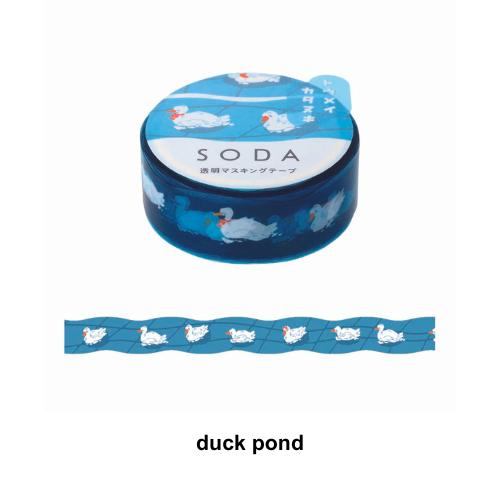 SODA Transparent Masking Tape duck pond