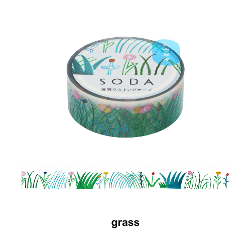 SODA Transparent Masking Tape grass