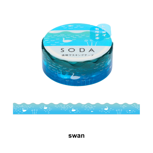 SODA Transparent Masking Tape swan