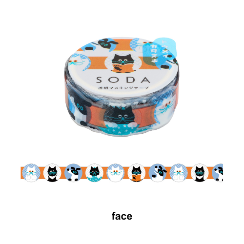 SODA Transparent Masking Tape face