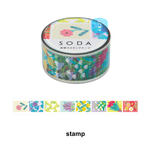 SODA Transparent Masking Tape stamp