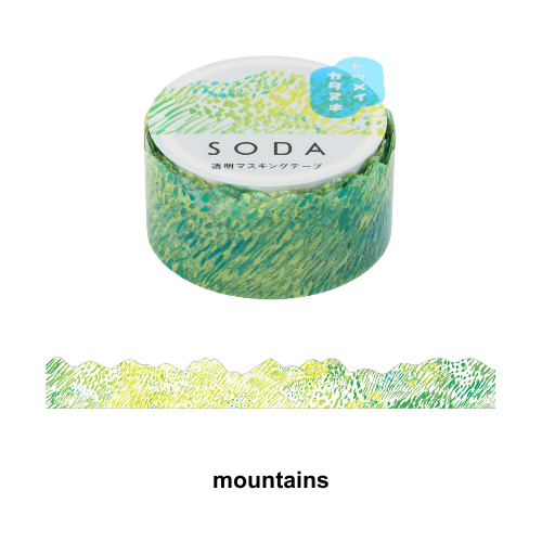 SODA Transparent Masking Tape mountains