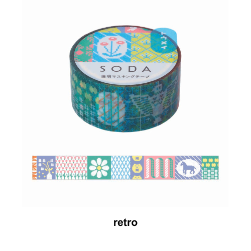 SODA Transparent Masking Tape retro
