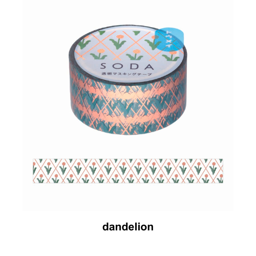 SODA Transparent Masking Tape dandelion