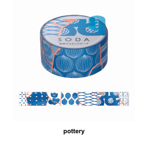 SODA Transparent Masking Tape pottery