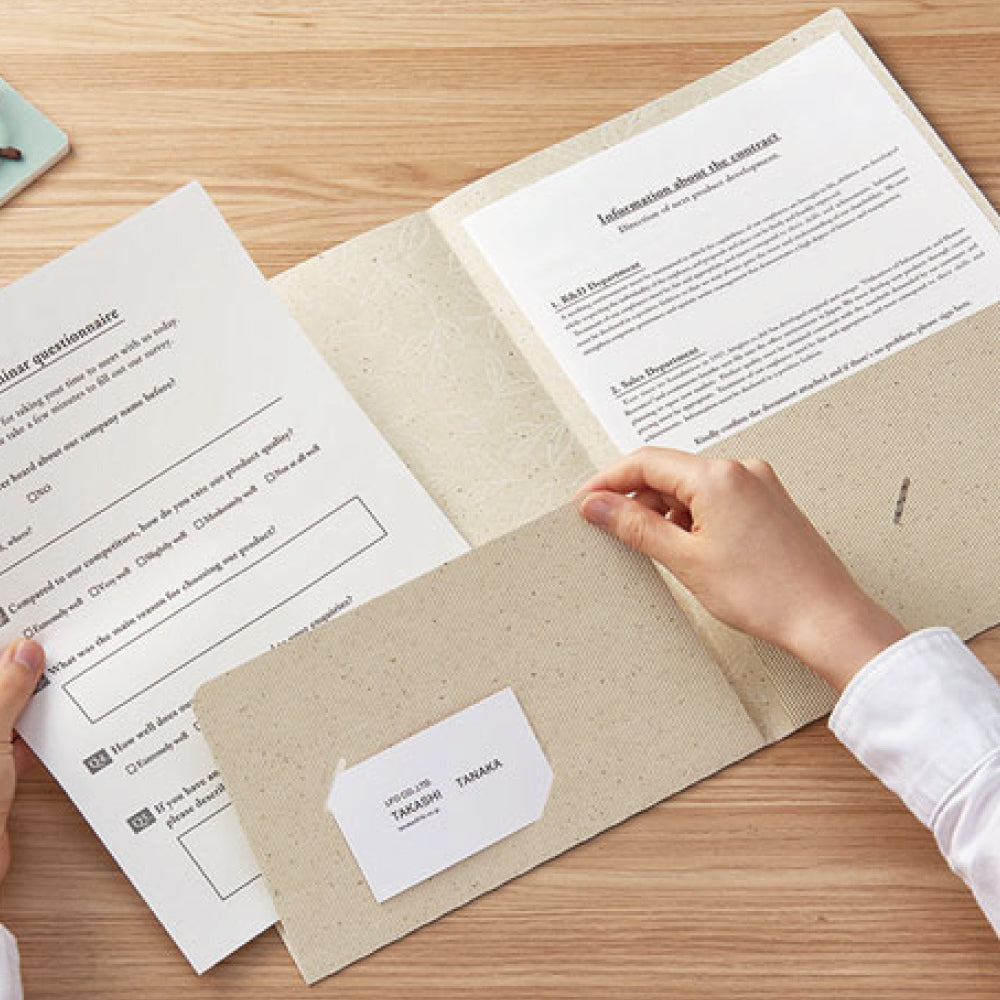 Used Tea Leaf Paper Folder