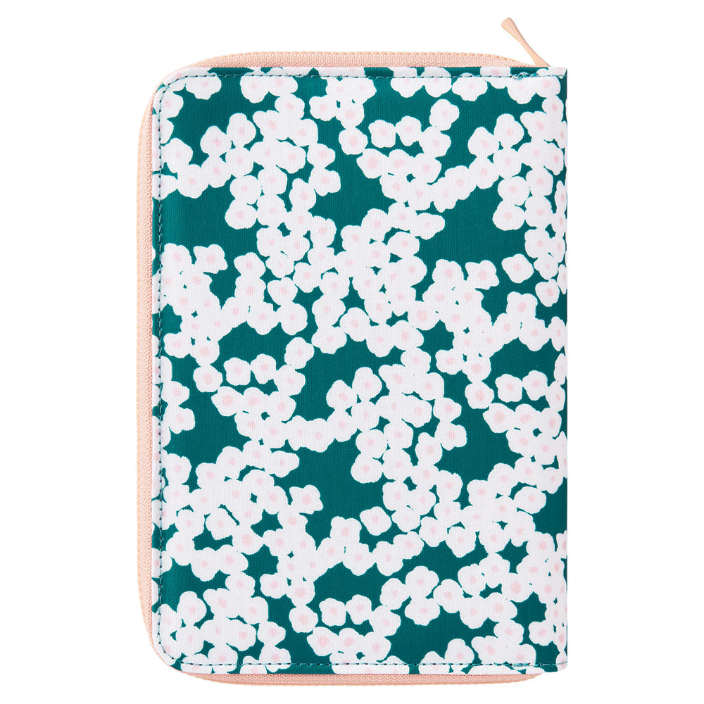 HITOTOKI NOTE Zip around type Flower ,Notebook