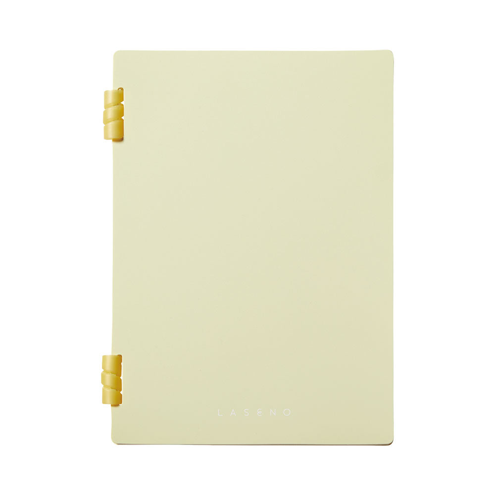 LASENO Spiral Notebook Yellow , Soft Ring Notebook