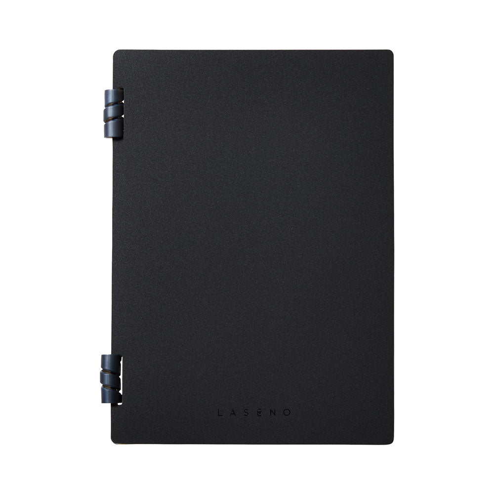 LASENO Spiral Notebook Black , Soft Ring Notebook