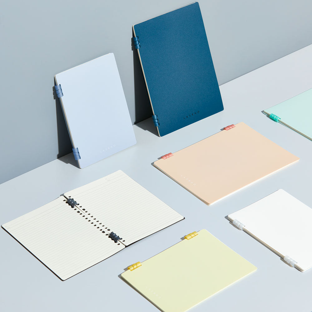LASENO Spiral Notebook , Soft Ring Notebook