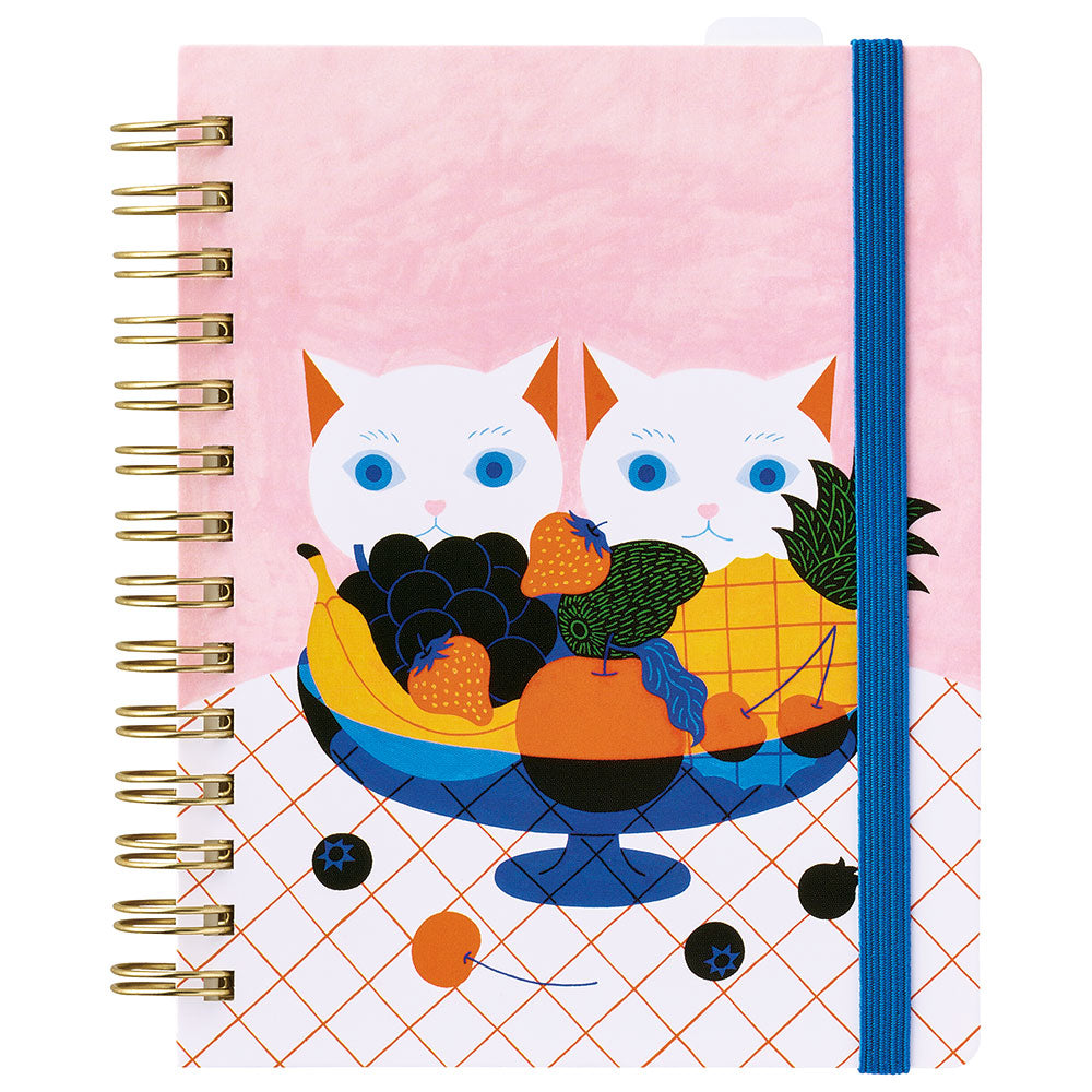 HITOTOKI NOTE Spiral Notebook Passport-size Fruits