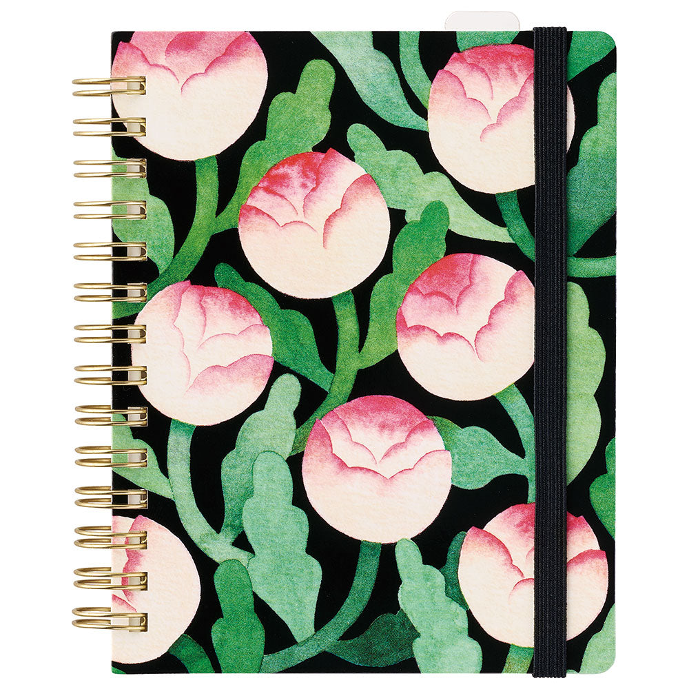 HITOTOKI NOTE Spiral Notebook Passport-size Bloom