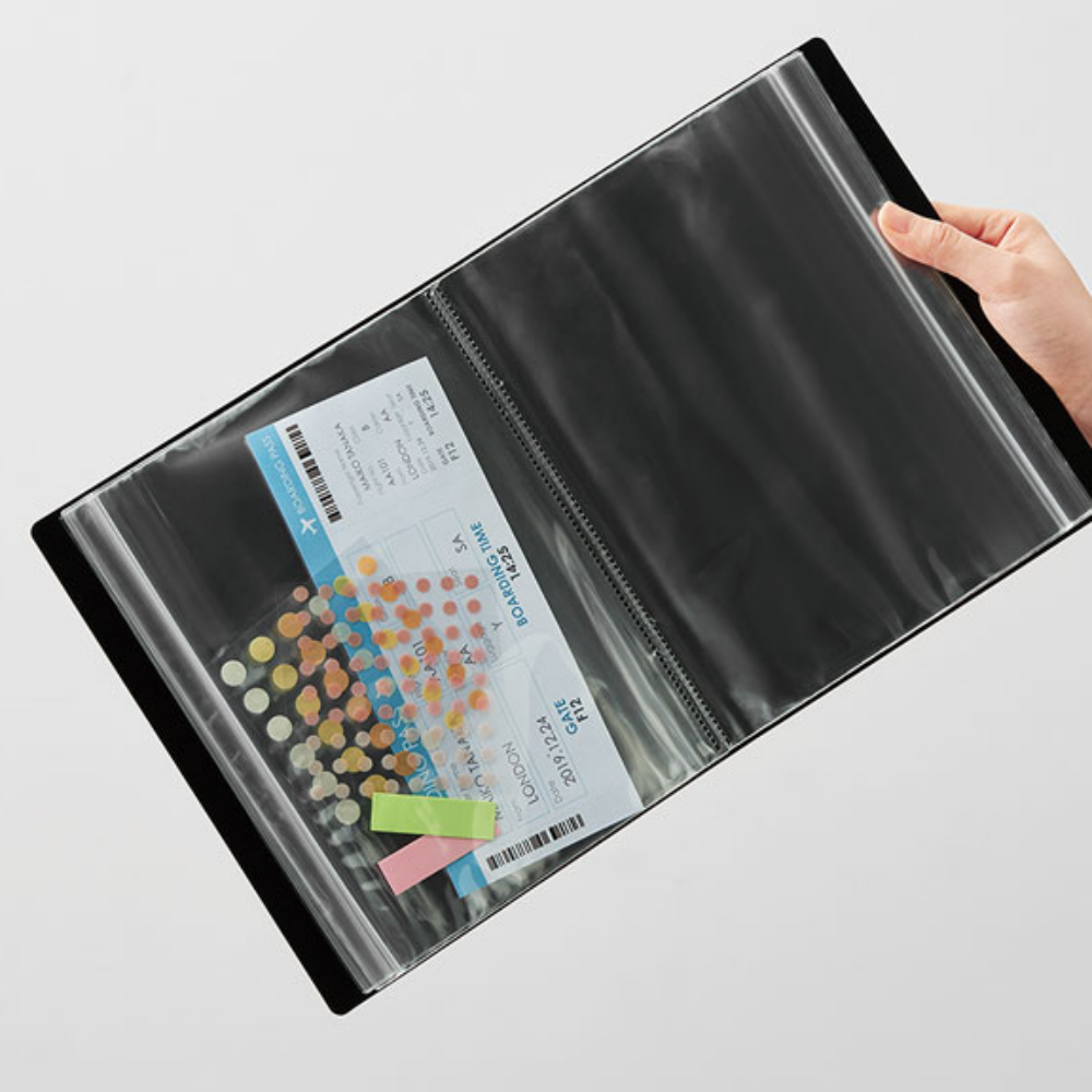 CLEAR FILE CHACK TYPE (Zipper Pockets)