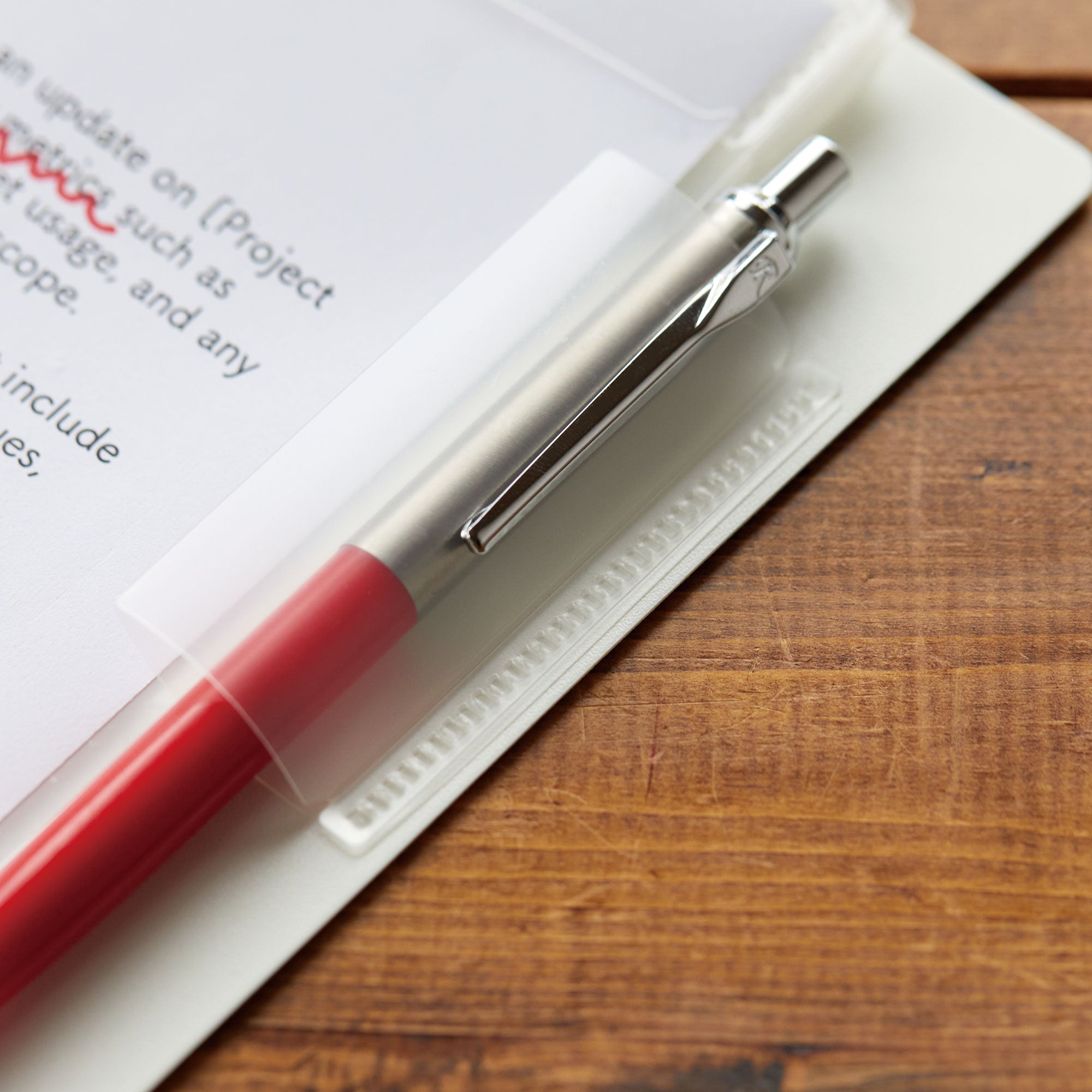 KAKIKO ring binder with writable pockets that can be added, removed, and rearranged without taking out documents