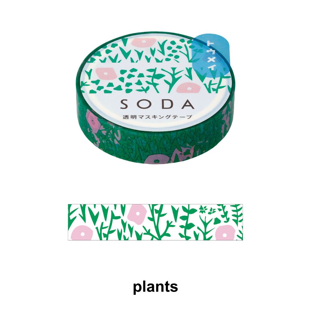 SODA Transparent Masking Tape plants