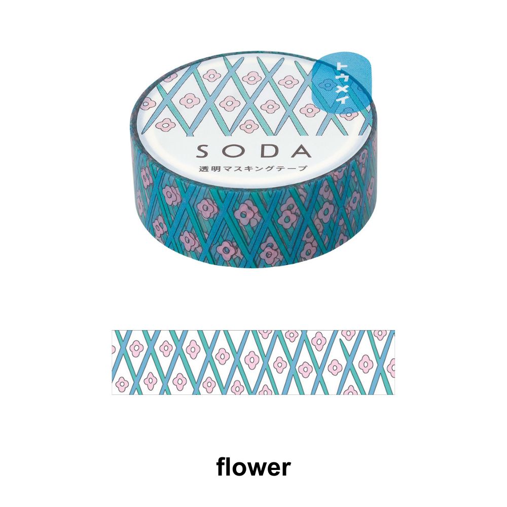 SODA Transparent Masking Tape flower