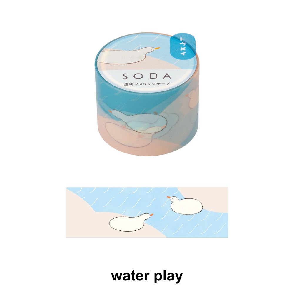 SODA Transparent Masking Tape water play