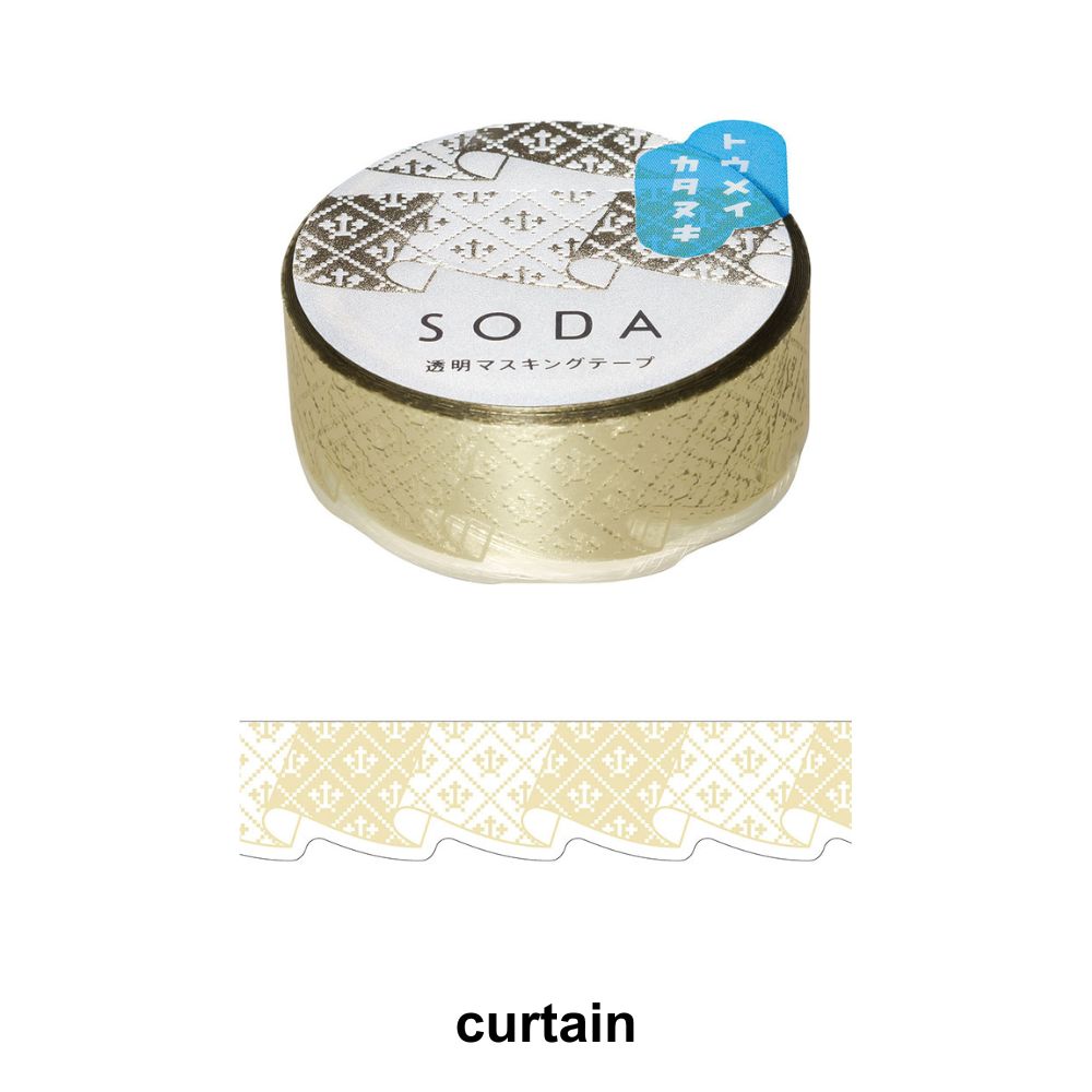 SODA Transparent Masking Tape curtain