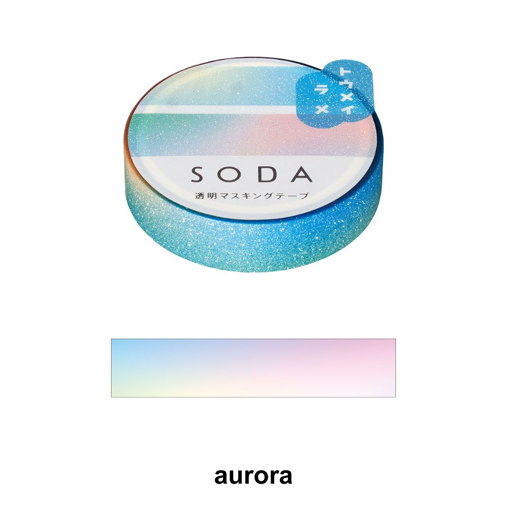 SODA Transparent Masking Tape aurora