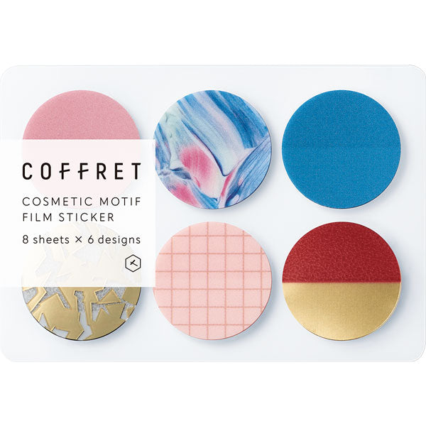 "COFFRET" CIRCLE Pink Float Sticker