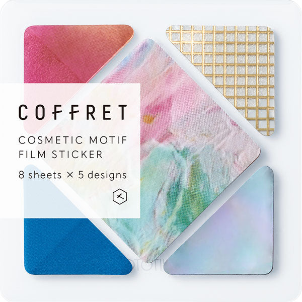 COFFRET SQUARE Pink Float Sticker