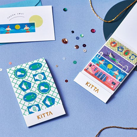 KITTA Collage washi tape for scrapbooking, planners, and DIY projects