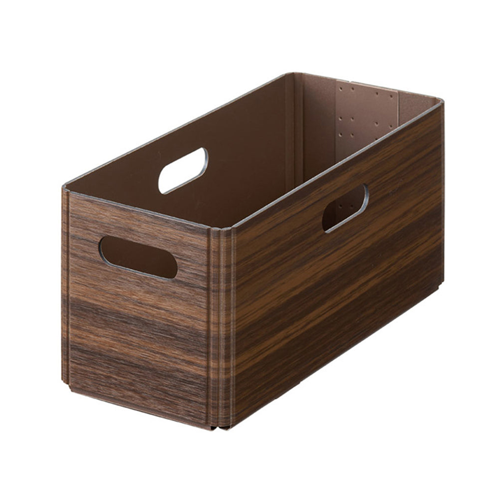 KiiNi, foldable storage box with wood grain print