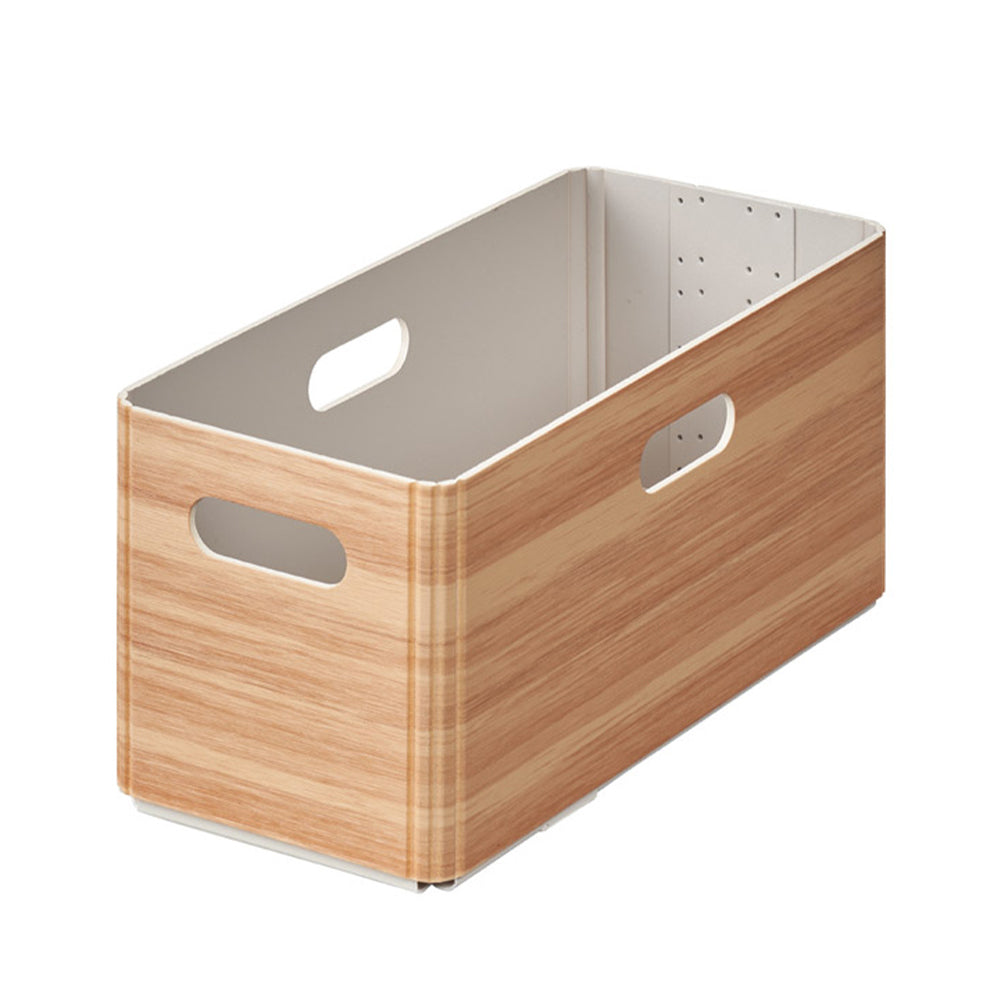 KiiNi, foldable storage box with wood grain print