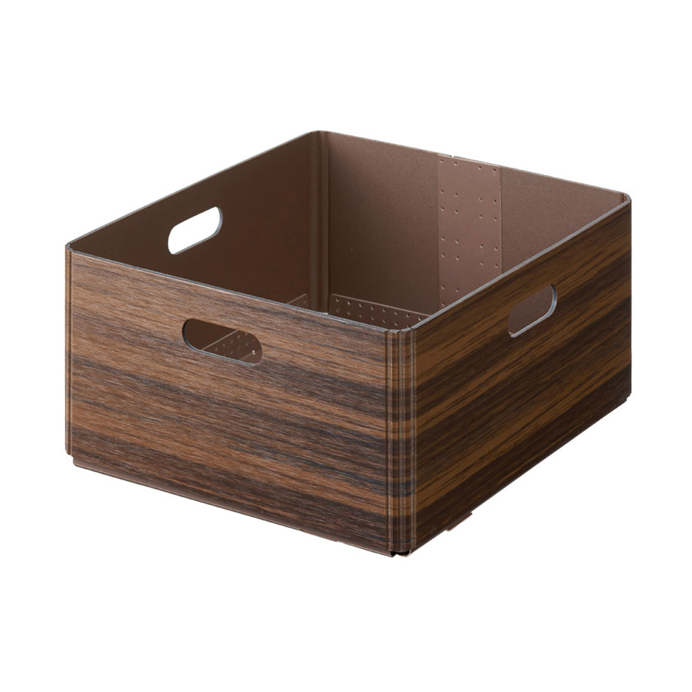 KiiNi, foldable storage box with wood grain print