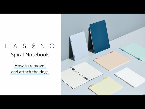 LASENO Spiral Notebook , Soft Ring Notebook