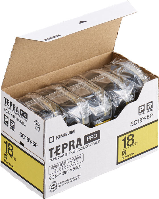 TEPRA PRO Tape Cartridge Eco Friendly Packaging