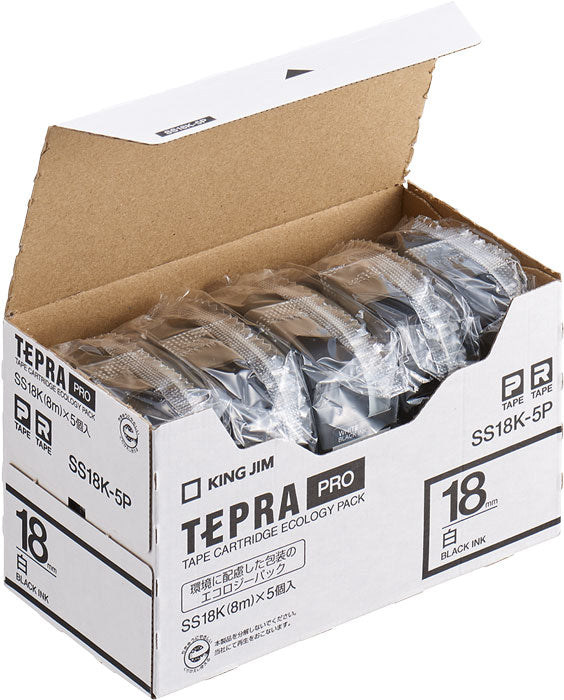 TEPRA PRO Tape Cartridge Eco Friendly Packaging