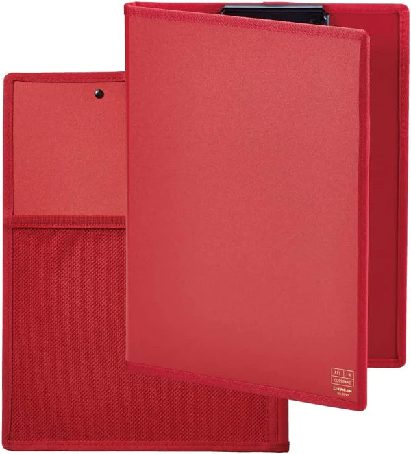 ALL IN CLIPBOARD with cover Red